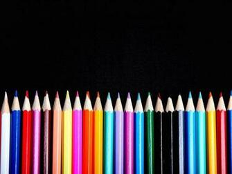 Pencil Border Colorful Craft Background 4k UHD Wallpaper
