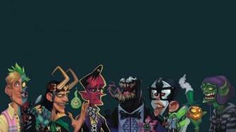 Wallpaper Background Supervillain Yearbook