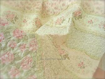 Shams Amp Bedskirt Set Shabby Antique Roses Ruffles Chic