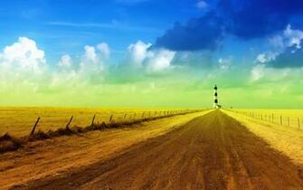 Lonely Road Wallpaper Mansion