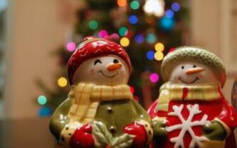 Ceramic Snowmen Wallpaper And Image