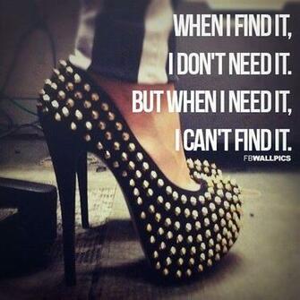Lost Shoes Girly Quote Wall Pic