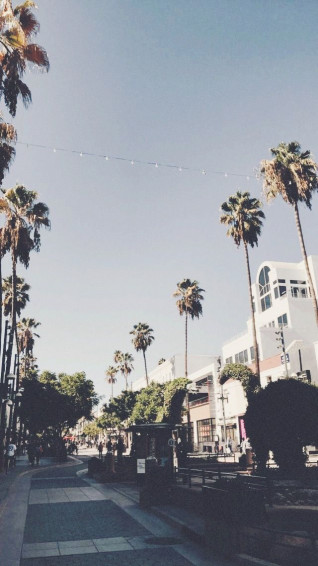 Los Angeles Street Phone Wallpaper