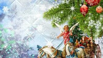 Christmas Angels Wallpaper Sky HD