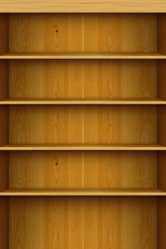 Empty Bookshelf Wallpaper Shelves