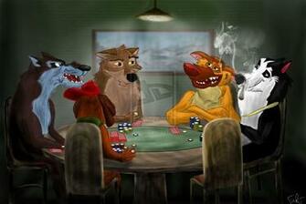 Dogs Playing Poker Wallpaper