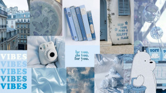 Cute Blue Aesthetic Wallpaper Desktop By Dismalcrux