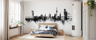 Mannheim Germany Skyline Popular Wall Mural Photowall