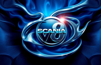 Scania V8 Logo Wallpaper
