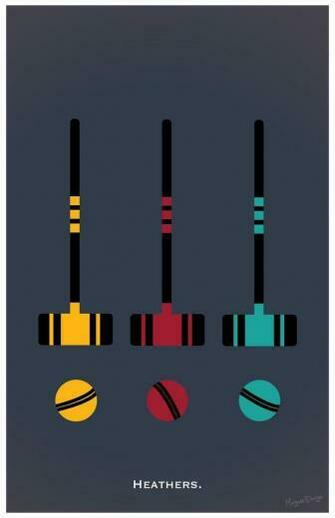 Heathers Minimalist Poster Wallpaper The Musical