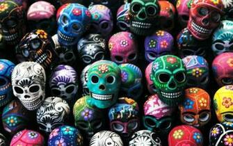 Skull Art Mexico Oaxaca Widescreen Wallpaper Wide Net