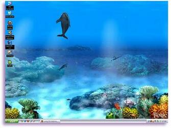Living 3d Dolphins Wallpaper Animated