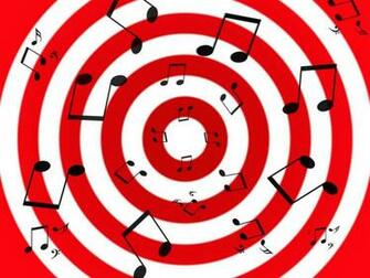 Red Music Notes Wallpaper Other