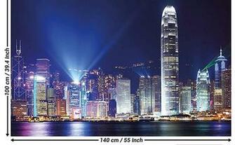 Amazon Great Art Hong Kong At Night Wall Decoration Mural