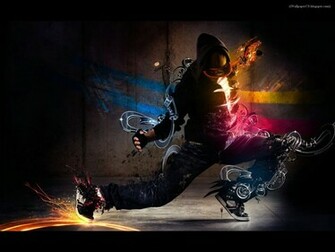 Hip Hop Dance Move Wallpaper Stock Photos
