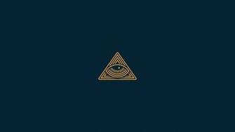 Eye Of Providence Wall Paper Graphic Design Blue Background