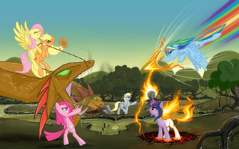 Battle Hydra Wallpaper My Little Pony