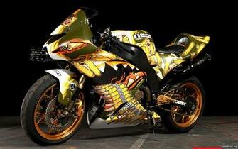 Sportbike Wallpaper Airbrush Design Tuning Machine Gun Acoustics