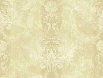 Tan Beige Aidi Damask Stripe Wallpaper Traditional