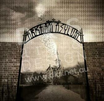 Batman Arkham Asylum Background For Detolf Display Cabinet
