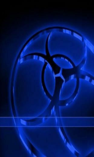 Biohazard Neon Blue Crackberry