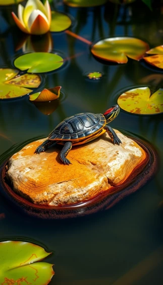 Red Eared Slider Turtles Wallpaper