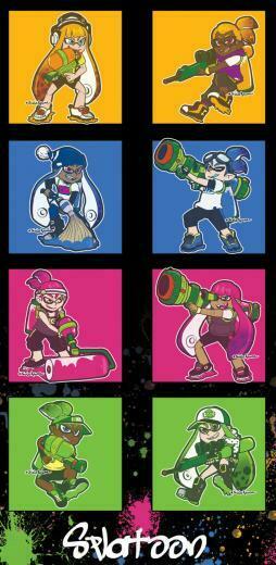 Splatoon Inkling Acrylic Charms By Soloazume