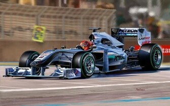 Button F1 Car Mercedes W05 Speed Photography HD Wallpaper