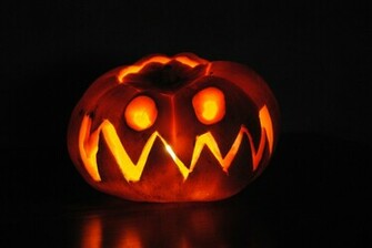 Scary Evil Looking Jack O Lantern Wallpaper