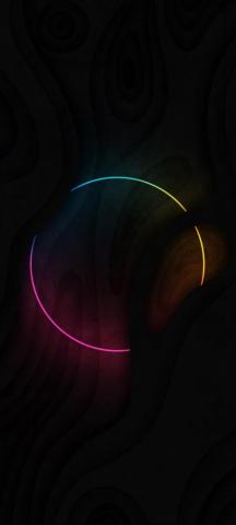 Minimalist Glowing Circle Wallpaper
