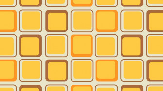 Geometric Wallpaper Retro Yellow Desktop
