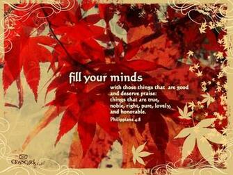 Fill Your Minds Desktop Wallpaper Scripture Verses Background