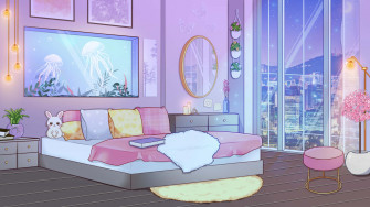 A Colorful Cozy And Whimsical Anime Bedroom That S Sure To Wallpaper