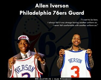 Allen Iverson Back In 76ers Wallpaper HD