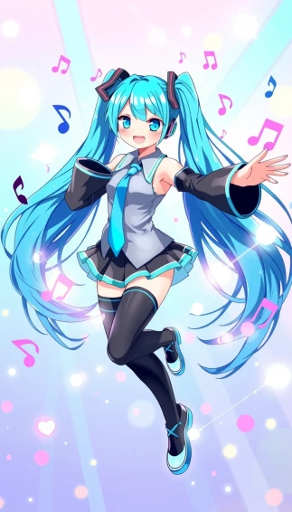 Hatsune Miku Phone Wallpaper
