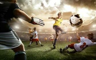 Playing Football Wallpaper HD