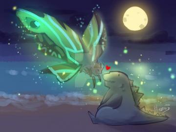 Godzilla And Mothra Wallpaper Posted By Zoey Sellers