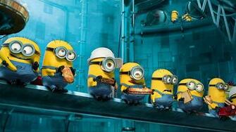 Minions At Lunch Wallpaper
