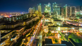 Taguig Timelapse At Night Bgc High Street City Skyline Of