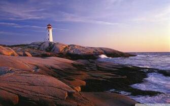 Peggy S Point Lighthouse Cove Nova Scotia 4k HD