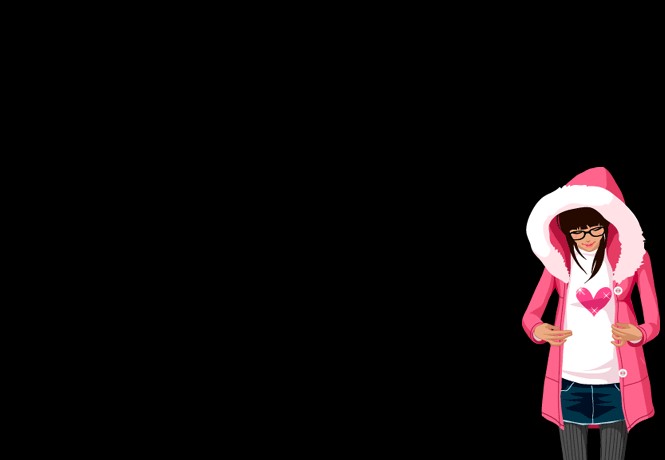 Korea Cute Girl Background