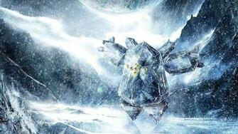 Deviantart Digital Art Artwork Snowing Regice Legendary Wallpaper
