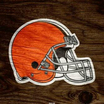 Cleveland Browns Helmet Weathered Wood Wallpaper For Apple iPad