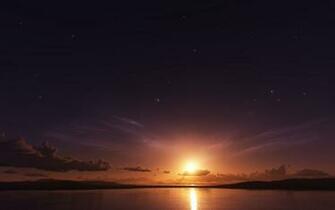 Sea Sunset Mac Wallpaper