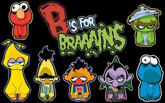 Sesame Street Desktop Wallpaper Zombies Of