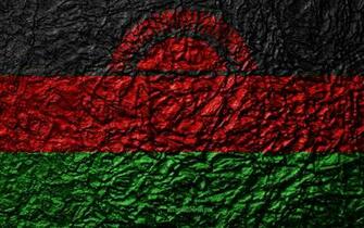 Wallpaper Flag Of Malawi 4k Stone Texture Waves