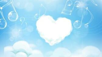 3d Love With Clouds Wallpaper For Desktop Amazing