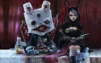 Fantasy Girl Scary Monster Wallpaper