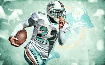 Nfl Miami Dolphins Reggie Bush Running For Td Wide