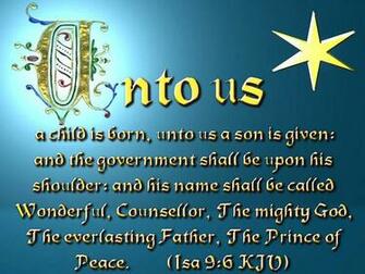 HD Christmas Bible Verse Greetings Card Wallpaper